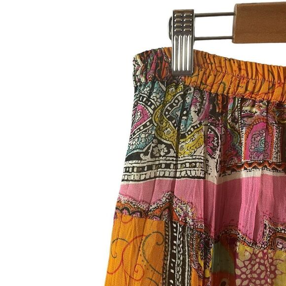 Boston Proper Vintage Boho Paisley Made in India Pleasant Maxi Skirt Size XS - Picture 4 of 9